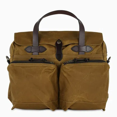 Shop Filson Dark Tan Soft Briefcase In Beige