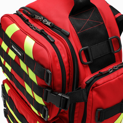 Shop Balenciaga Red Fire Backpack