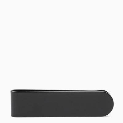 Shop Saint Laurent Black Matt Money Clip