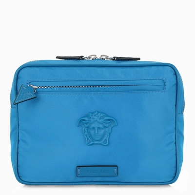 Shop Versace Cobalt Blue Medusa Belt Bag