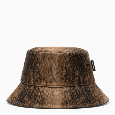 Shop Burberry Vintage Check Reversible Bucket Hat In Beige