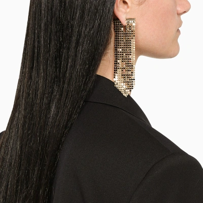 Shop Rabanne Gold Pendant Earrings In Metal