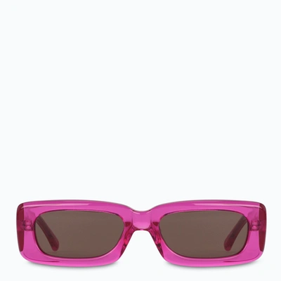 Shop Attico Fuchsia Marfa Sunglasses In Pink