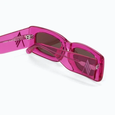 Shop Attico Fuchsia Marfa Sunglasses In Pink