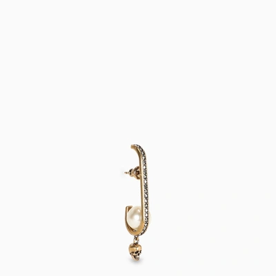 Shop Alexander Mcqueen Earring With Pendant In Metal