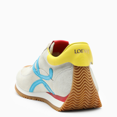 Shop Loewe White/multicolour Flow Runner Sneakers In Multicolor