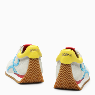 Shop Loewe White/multicolour Flow Runner Sneakers In Multicolor