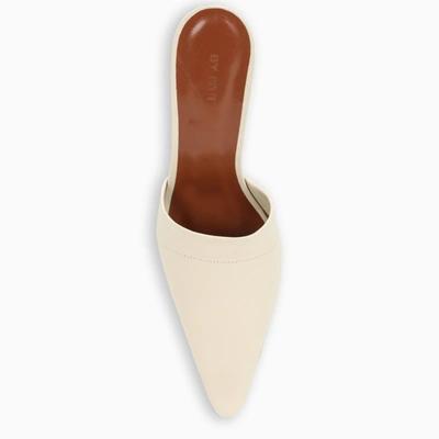 Shop By Far Ivory Cynthia Mules In White