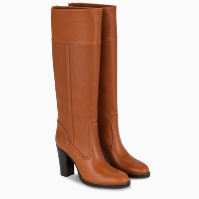 Shop Chloé Brown Leather Boots