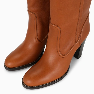 Shop Chloé Brown Leather Boots