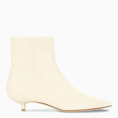 Shop Aeyde Creamy Ina Medium Boots In White