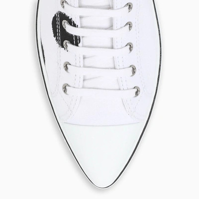 Shop Prada White Low-top Continuation Sneakers