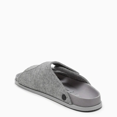 Shop Birkenstock X Toogood The Forager Felt Slate Thongs In Grey