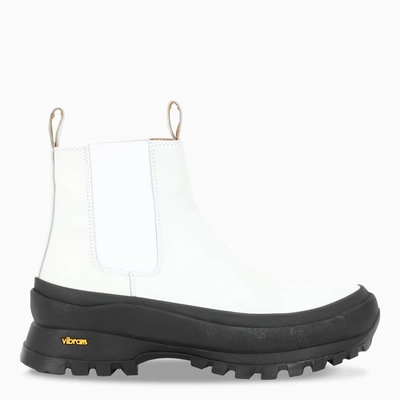 Shop Jil Sander White Antick Boots