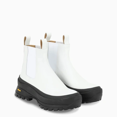 Shop Jil Sander White Antick Boots