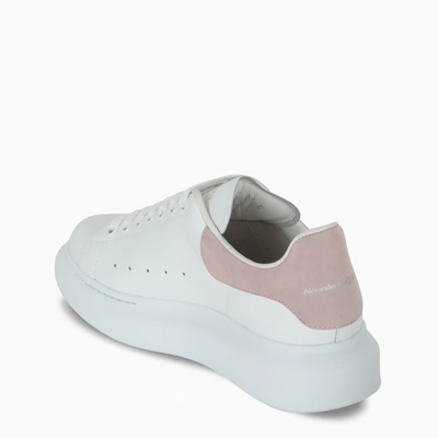 Shop Alexander Mcqueen White And Pink Oversized Sneakers