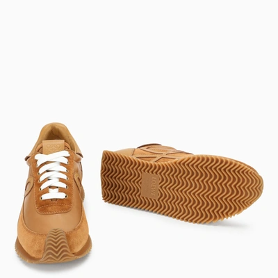 Shop Loewe Tan Flow Runner Sneakers In Brown