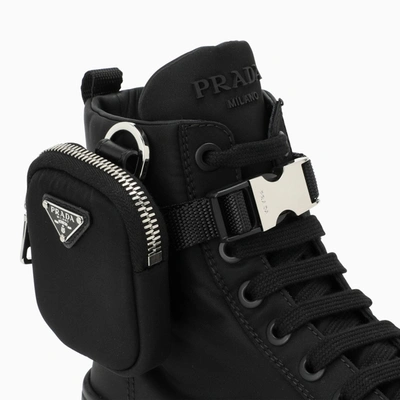 Shop Prada Black Wheel Boots
