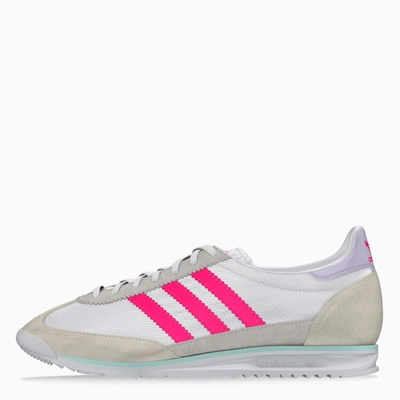 Shop Adidas Originals White/pink Sl 72 Sneakers