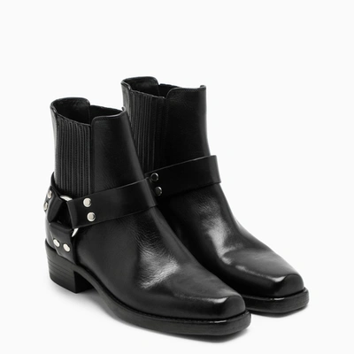 Shop Re/done Black Calvary Ankle Boots