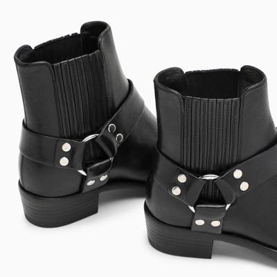 Shop Re/done Black Calvary Ankle Boots