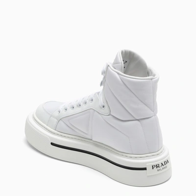 Shop Prada High White Sneakers