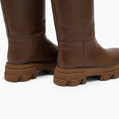 Shop Gia Borghini Chocolate Perni 07 Boots In Brown