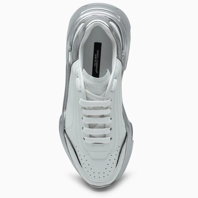 Shop Dolce & Gabbana White/silver Daymaster Sneakers