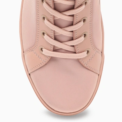 Shop Gianvito Rossi Pink Leather High-top Sneakers In Orange