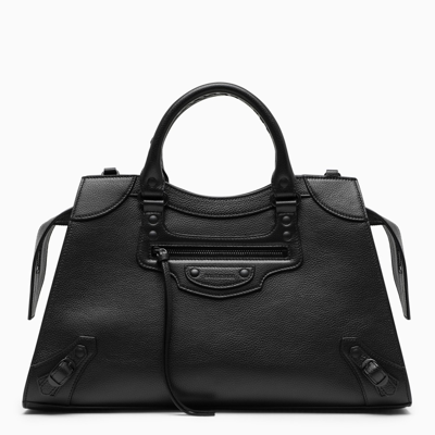 Shop Balenciaga Black Neo Classic City Medium Handbag