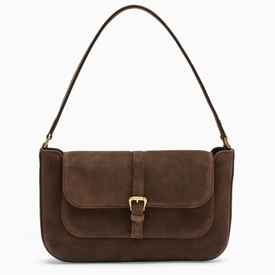 Shop By Far Brown Suede Leather Miranda Bag