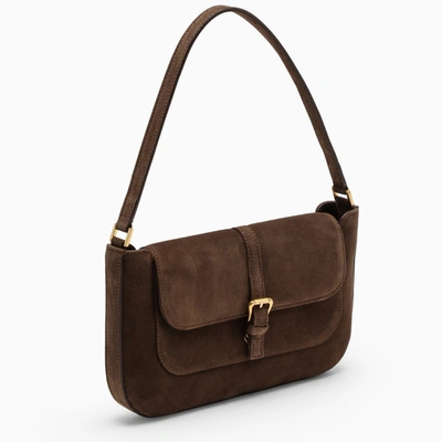 Shop By Far Brown Suede Leather Miranda Bag