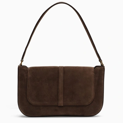 Shop By Far Brown Suede Leather Miranda Bag