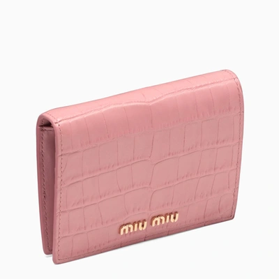 Shop Miu Miu Pink Continental Wallet