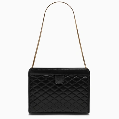 Shop Saint Laurent Black Victoire Shoulder Bag