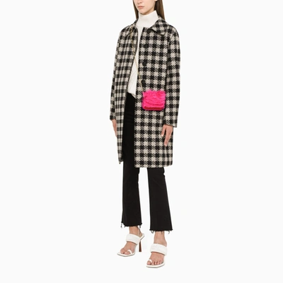 Shop Marni Red/fuchsia Faux-fur Trunk Nano Bag In Pink