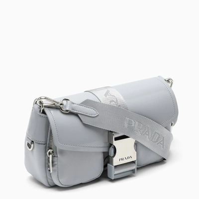 Shop Prada Grey Small Cross-body Bag In Light Blue
