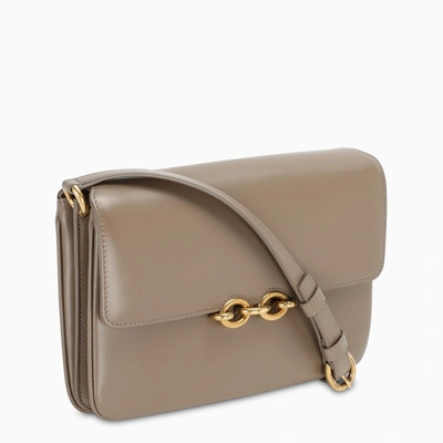 Shop Saint Laurent Taupe Medium Le Maillon Bag In Grey