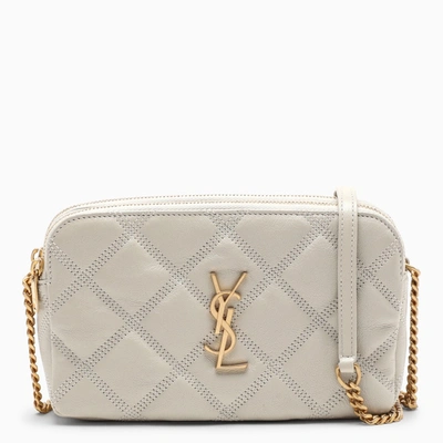 Shop Saint Laurent White Becky Cross-body Wallet