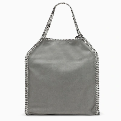 Shop Stella Mccartney Light Grey Falabella Large Tote Bag