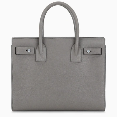 Shop Saint Laurent Grey Baby Sac De Jour Handbag