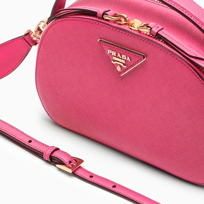 Shop Prada Cherry Odette Crossbody Bag In Red