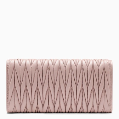 Shop Miu Miu Pink Continental Wallet