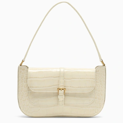 Shop By Far Cream Printed Leather Miranda Bag In White