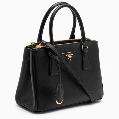 Shop Prada Black Galleria Mini Bag