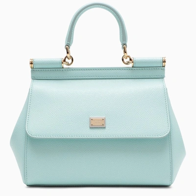 Shop Dolce & Gabbana Sicily Light Blue Handbag