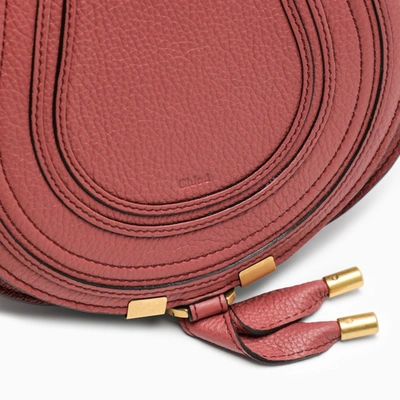 Chloé Dark Pink Small Marcie Cross-body Bag In Pink