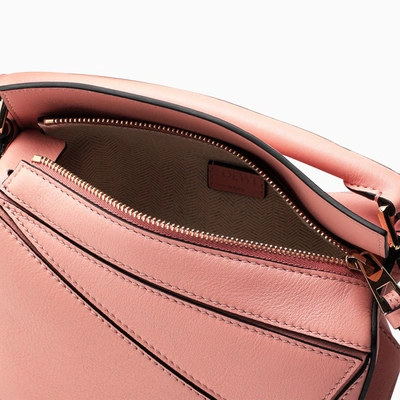 Shop Loewe Pink Puzzle Mini Shoulder Bag