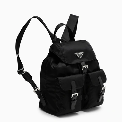 PRADA BLACK RE-NYLON AND SAFFIANO BACKPACK 1BZ677OOORV44-J-PRADA-F0002