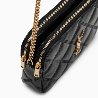 Shop Saint Laurent Black Becky Cross-body Wallet